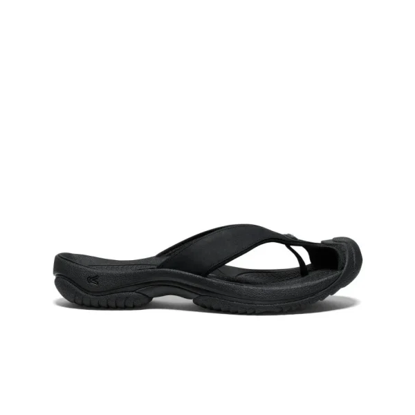 Men’s Waimea Leather Flip-Flop  |  Black/Black