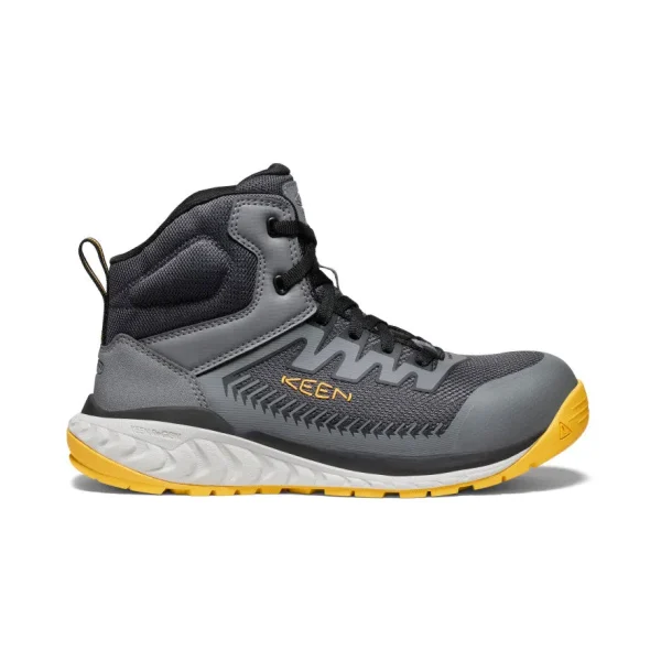 Men’s Arvada Mid Work Sneaker (Carbon Toe)  |  Black/Keen Yellow