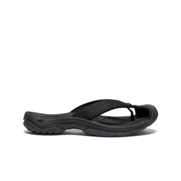 Women’s Waimea Leather Flip-Flop  |  Black/Black