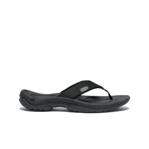Women’s Kona Leather Flip-Flop  |  Black/Vapor
