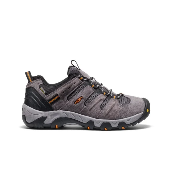Men’s Headout Waterproof Hiking Shoe  |  Steel Grey/Orange Pepper