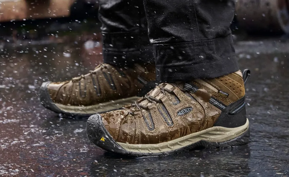 Men’s Flint II Waterproof Boot (Steel Toe)  |  Cascade Brown/Orion Blue - Image 6