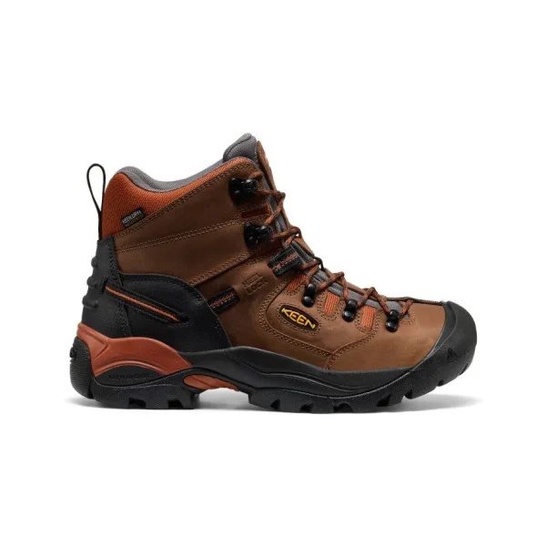 Men’s Pittsburgh Energy 6 Waterproof Boot (Soft Toe)  |  Cascade Brown/Black