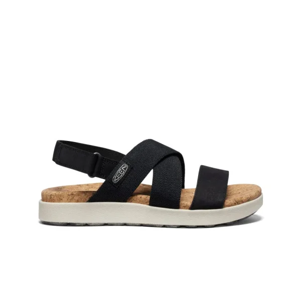 Women’s Elle Criss Cross Sandal  |  Black/Birch