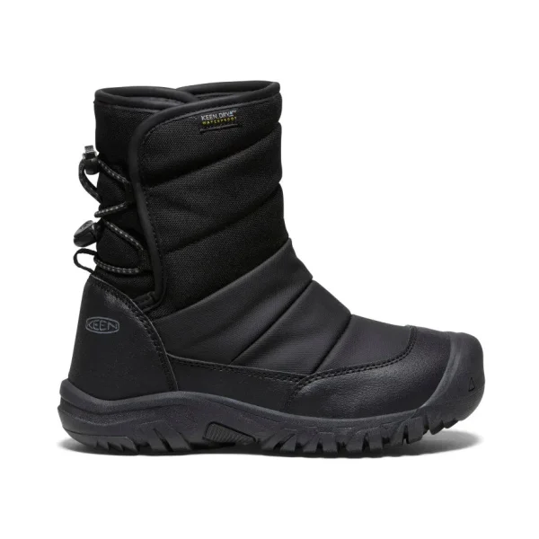 Big Kids’ Puffrider Waterproof Winter Boot  |  Black/Steel Grey
