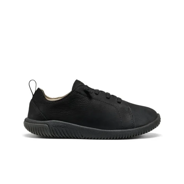 Big Kids’ KNX Leather Sneaker  |  Triple Black